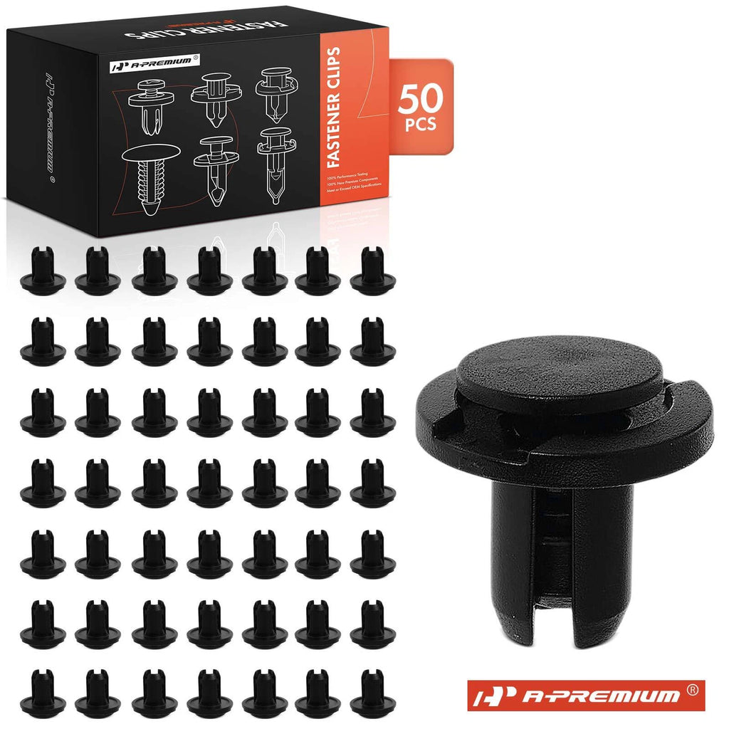 50Pcs 10mm Nylon Grille Mounting Retainer for Honda Civic 