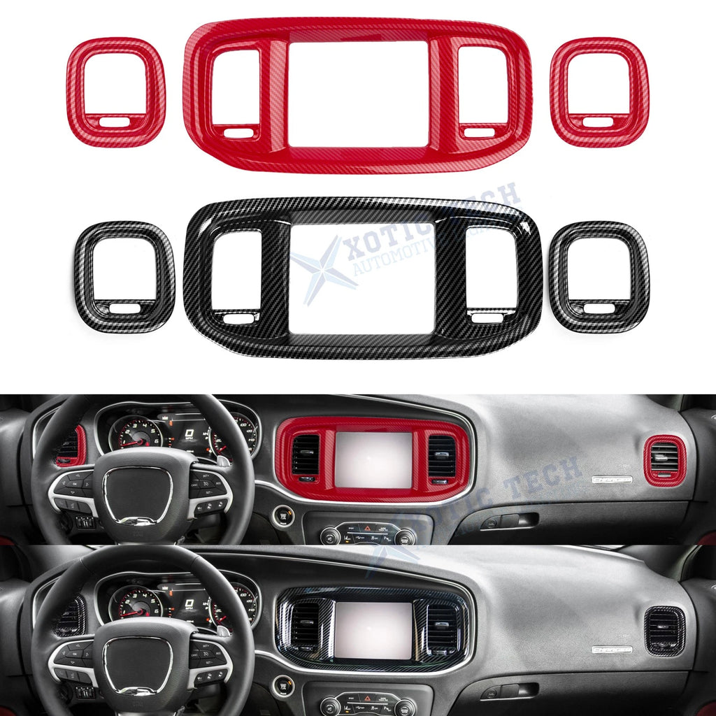 Dash Navigation Screen Air Vent Outlet Molding Cover for Dodge Charger (2015–2023)