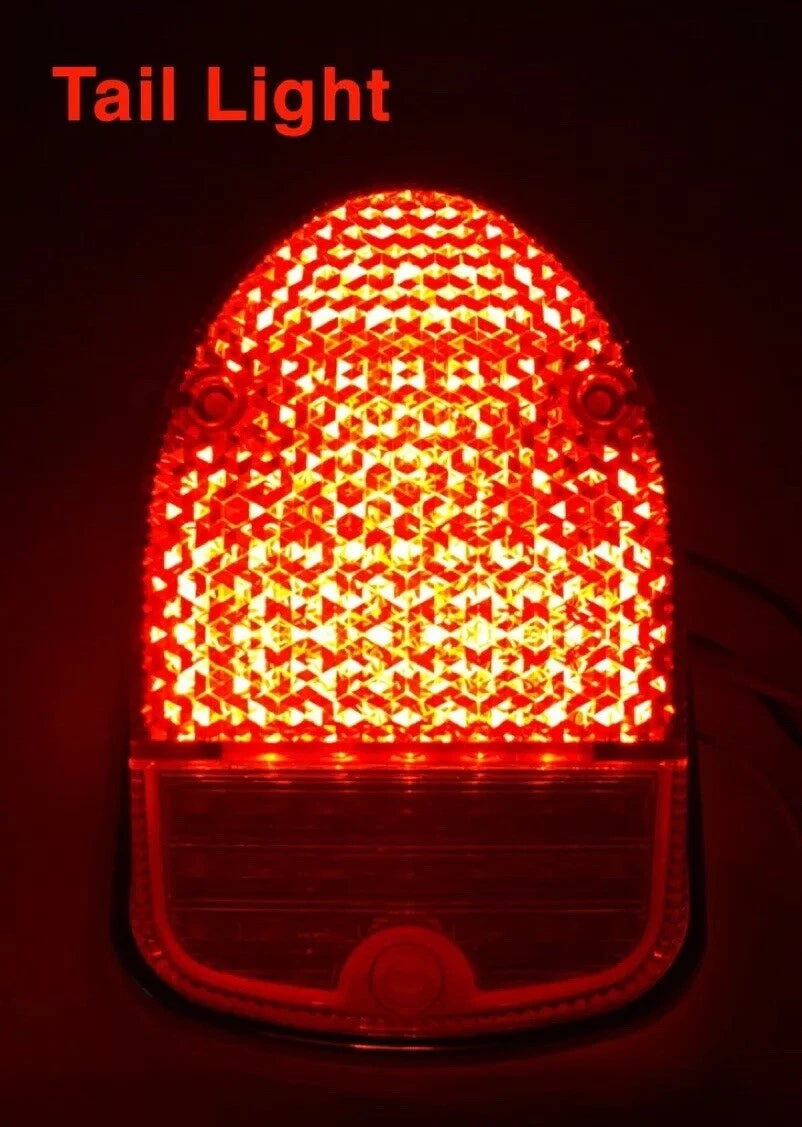 Pair LED Reverse Tail Light Assemblies for Volkswagen Beetle (1968–1970)
