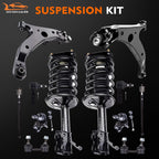 Set of 4 Front Strut Springs Control Arms Tie Rods for Toyota Corolla (1996–2002)