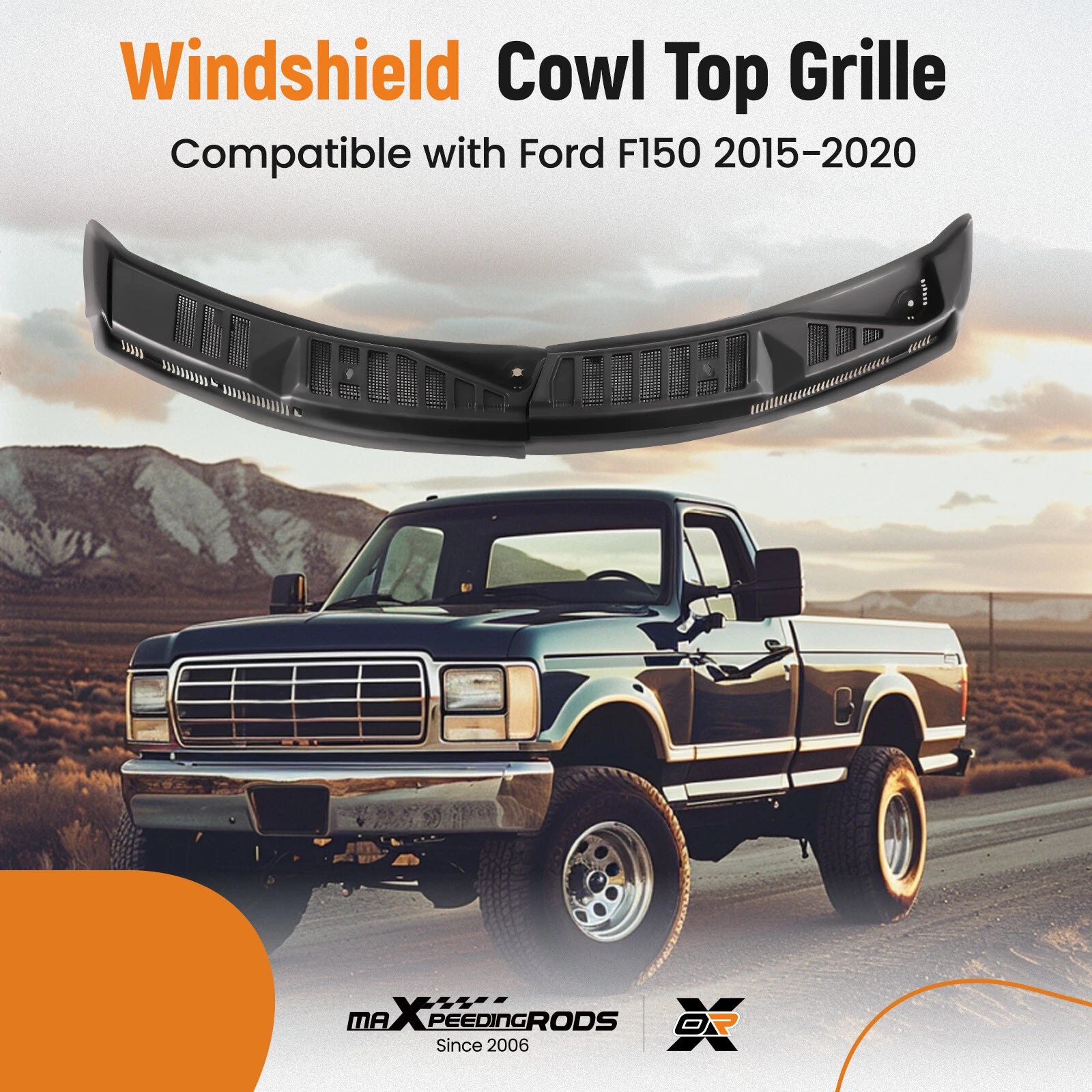 Windshield Wiper Cowl Grille for Ford F150 (2015–2020)