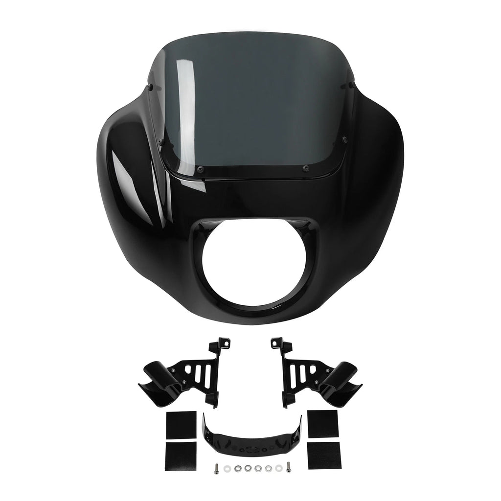 Headlight Fairing Kit for Harley Softail FXBB (2018–2025) - Vivid Black
