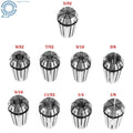 9Pcs ER16 1/8 - 3/8" Spring Collet Set for CNC Milling Lathe Tool