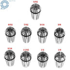 9Pcs ER16 1/8 - 3/8" Spring Collet Set for CNC Milling Lathe Tool