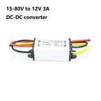 DC-DC Converter 15-80V to 12V 3A IP67 Waterproof for Car Boat