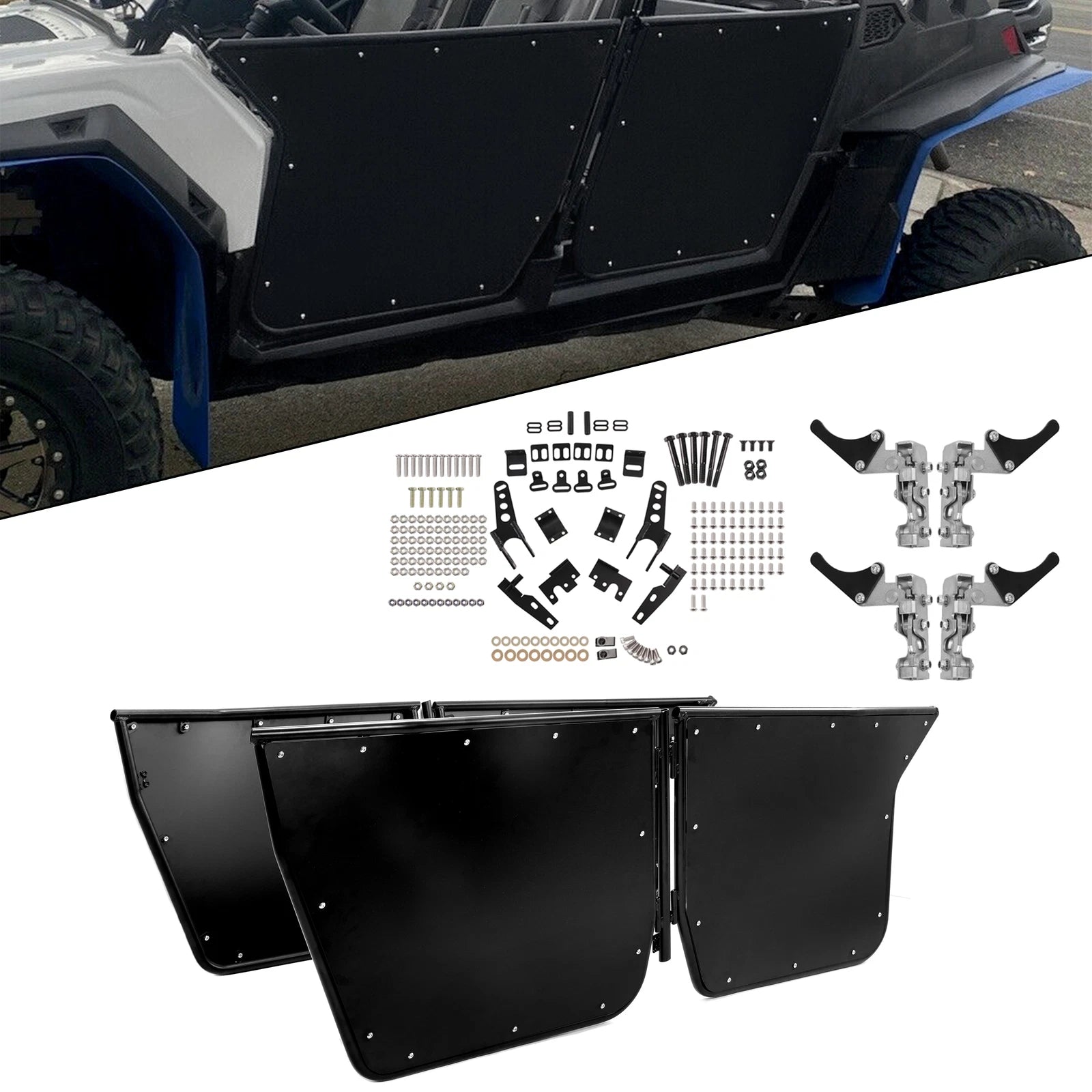 Aluminum Lower Half Doors for RZR 4 800, RZR XP4 900 (2010–2014)