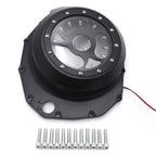 Black w/ Red LED Engine Clutch Cover for Suzuki GSXR1300 Hayabusa (1999–2020)