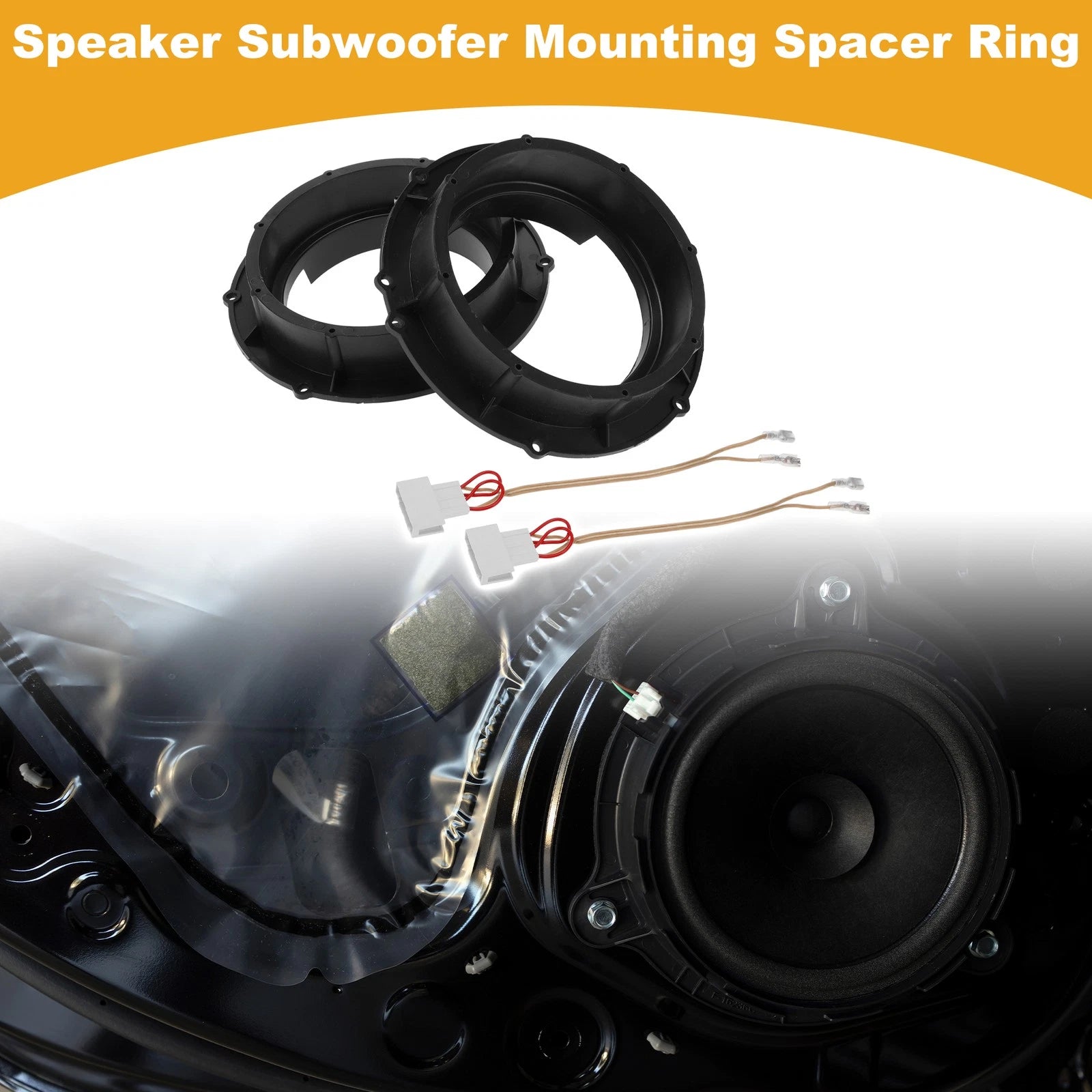 Set of 2 Speaker Spacer Rings for Volkswagen Excelle 