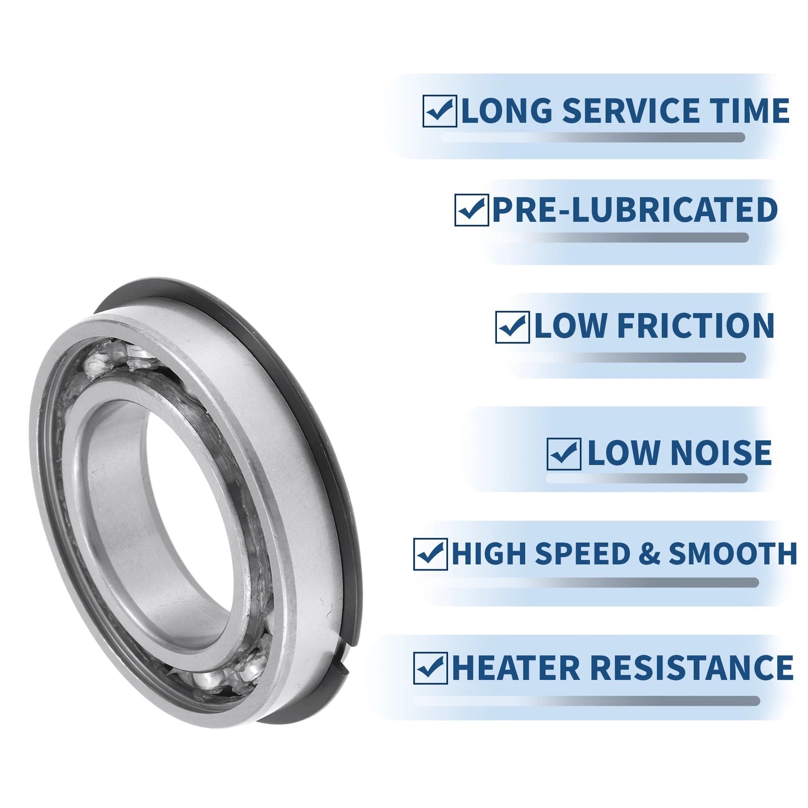 Deep Groove Ball Bearing 6008NR for Scooter Skateboard (P0 40x68x15mm)