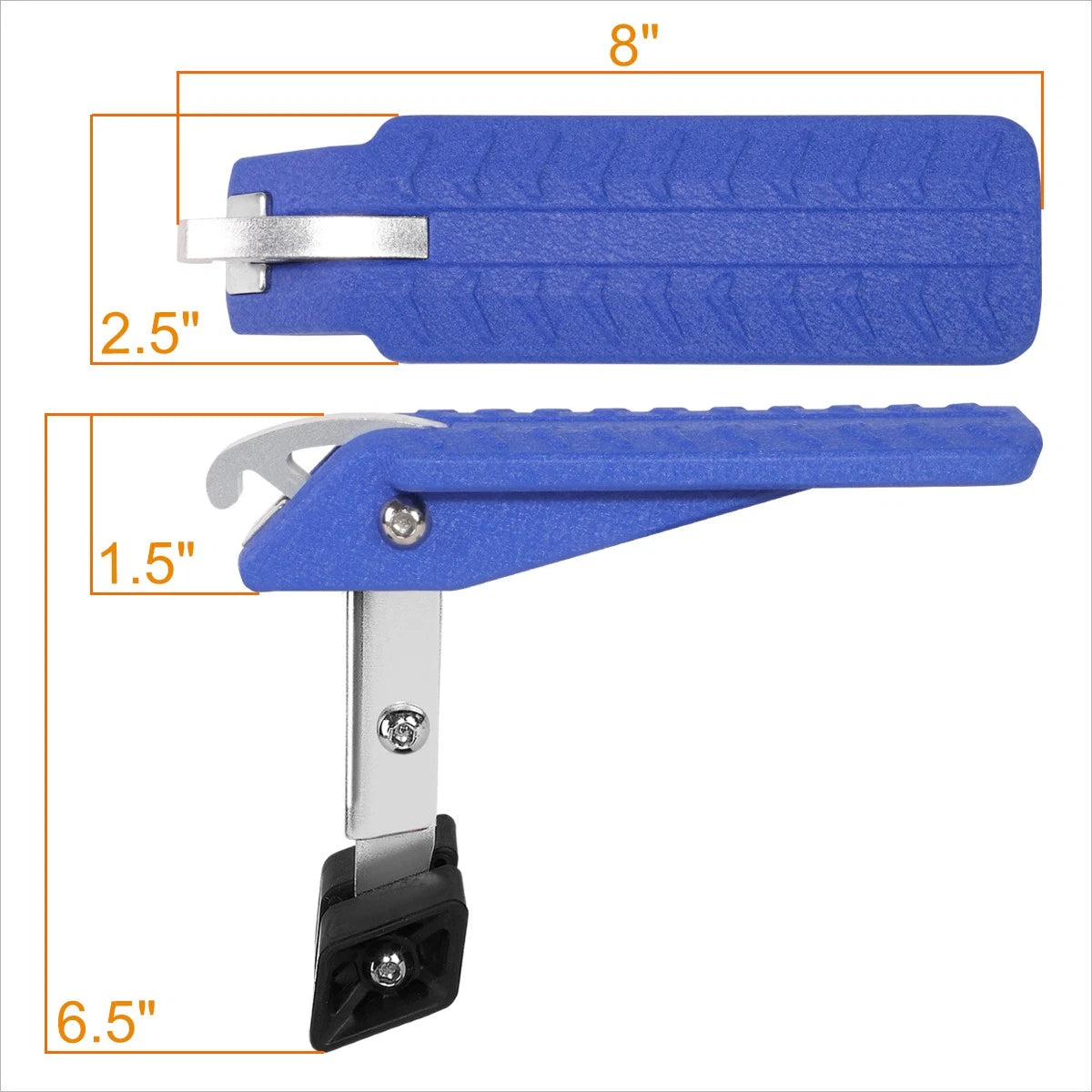 Rubber Support Adjustable Foot Pedal for Universal Door Plate Ladder