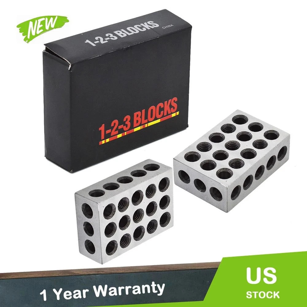 Matched Pair Ultra Precision 1-2-3 Blocks for Machinists