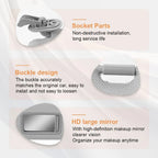 Set of 2 Gray Car Sun Visors for Hyundai Elantra (2011–2015)