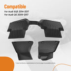 All Weather Carpet Floor Mats for Audi Q5/SQ5 (2009–2017) Waterproof
