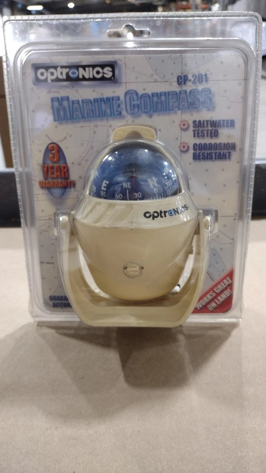 Optronics CP-201 Marine Compass for 12V Systems (Sealed)