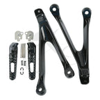 Driver & Passenger Footrests Pegs for Honda CBR1000RR (2008-2016) Black