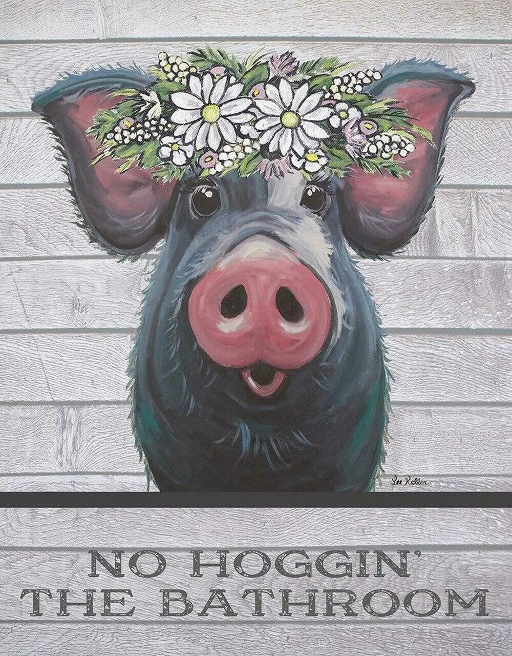 Decorative Metal Tin Sign for Bathroom (#2467)