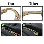 2X Beige Car Seat Gap Filler for Universal Fit