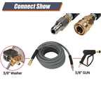 Pressure Washer Hose 3/8" Non-Marking Gray 50 ft / 100 ft