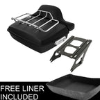 Chopped Trunk Backrest Pad Mount Rack for Harley Touring Road Glide (2014–2025)