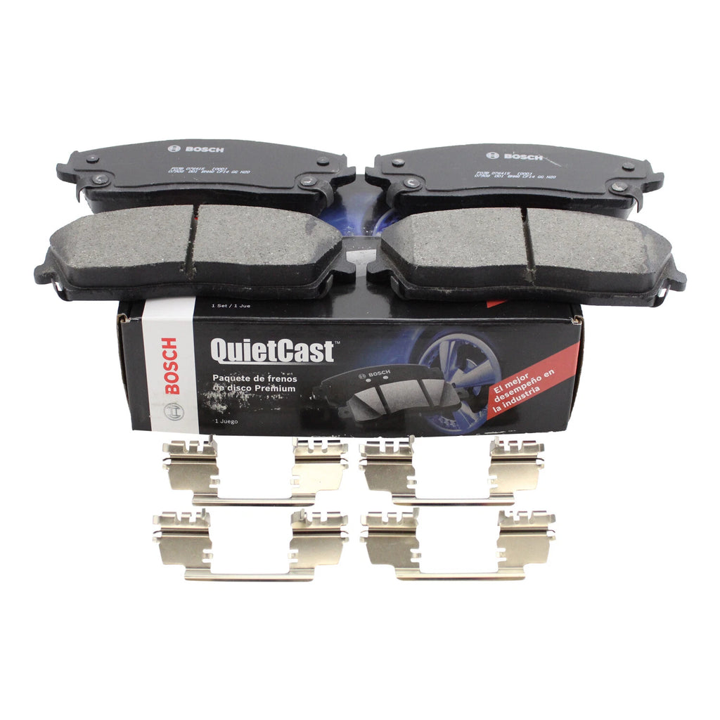 Set of 4 Bosch QuietCast Front Ceramic Brake Pads for Dodge 300, Challenger, Charger, Magnum (2005–2020)