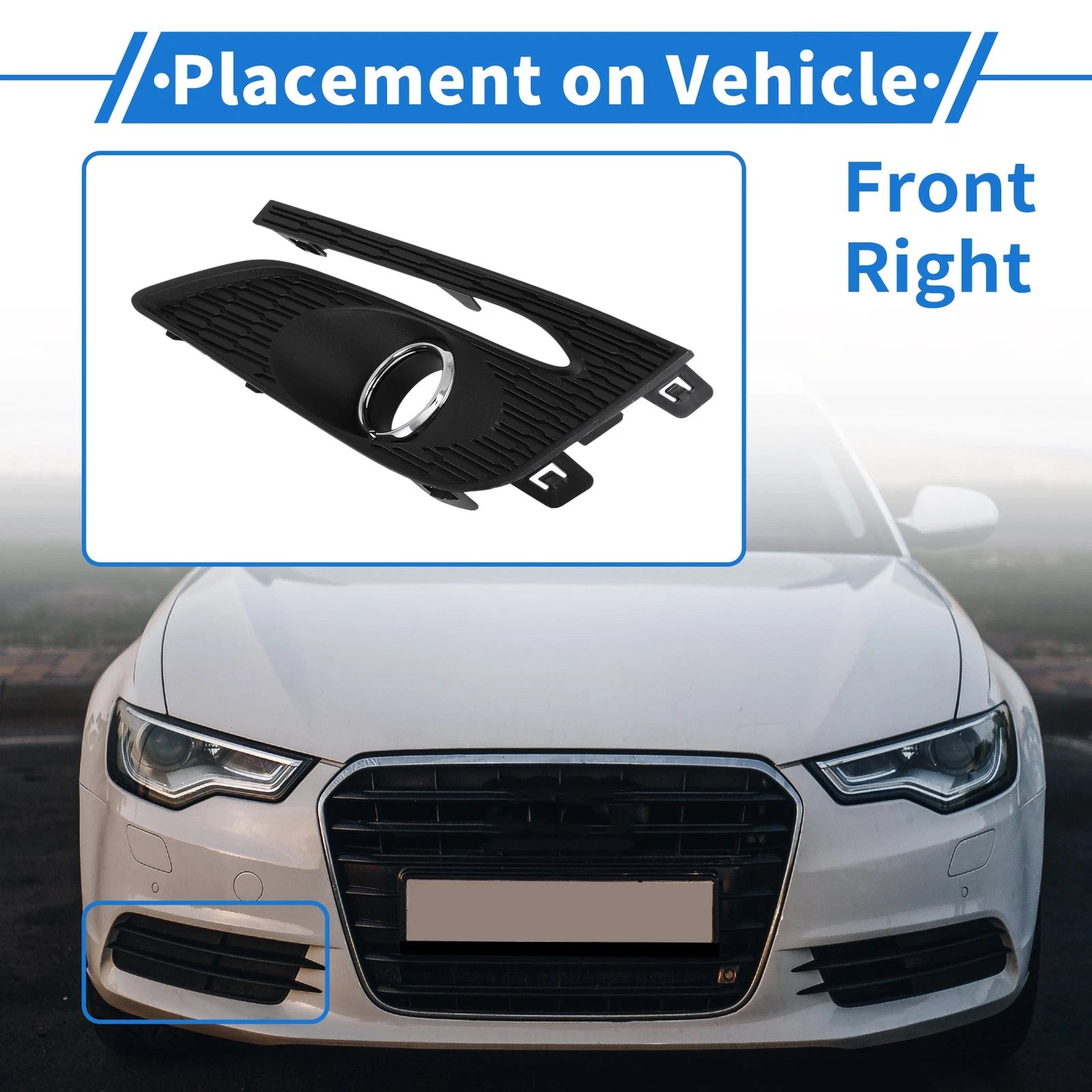 1 Pc Fog Light Grill for Chevrolet Cruze (2017–2018) No. 84095943