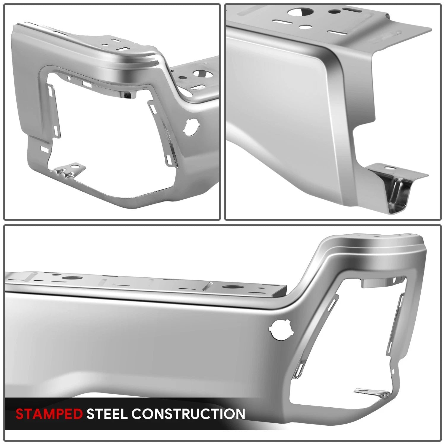 Chrome Rear Bumper End Cap for Ford F-250 F-350 SD (2023–2025) w/ Sensor Hole
