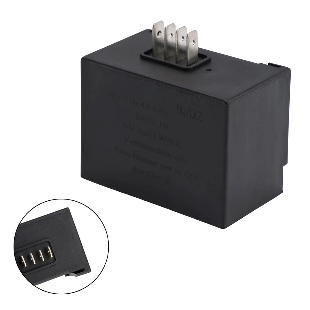 Voltage Regulator Flasher Relay for Simson S50 S51 S53 S80 (6V 2X21W/5A)