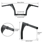 1 1/4" Fat 10" Rise Handlebar for Harley Softail Sportster 883 1200