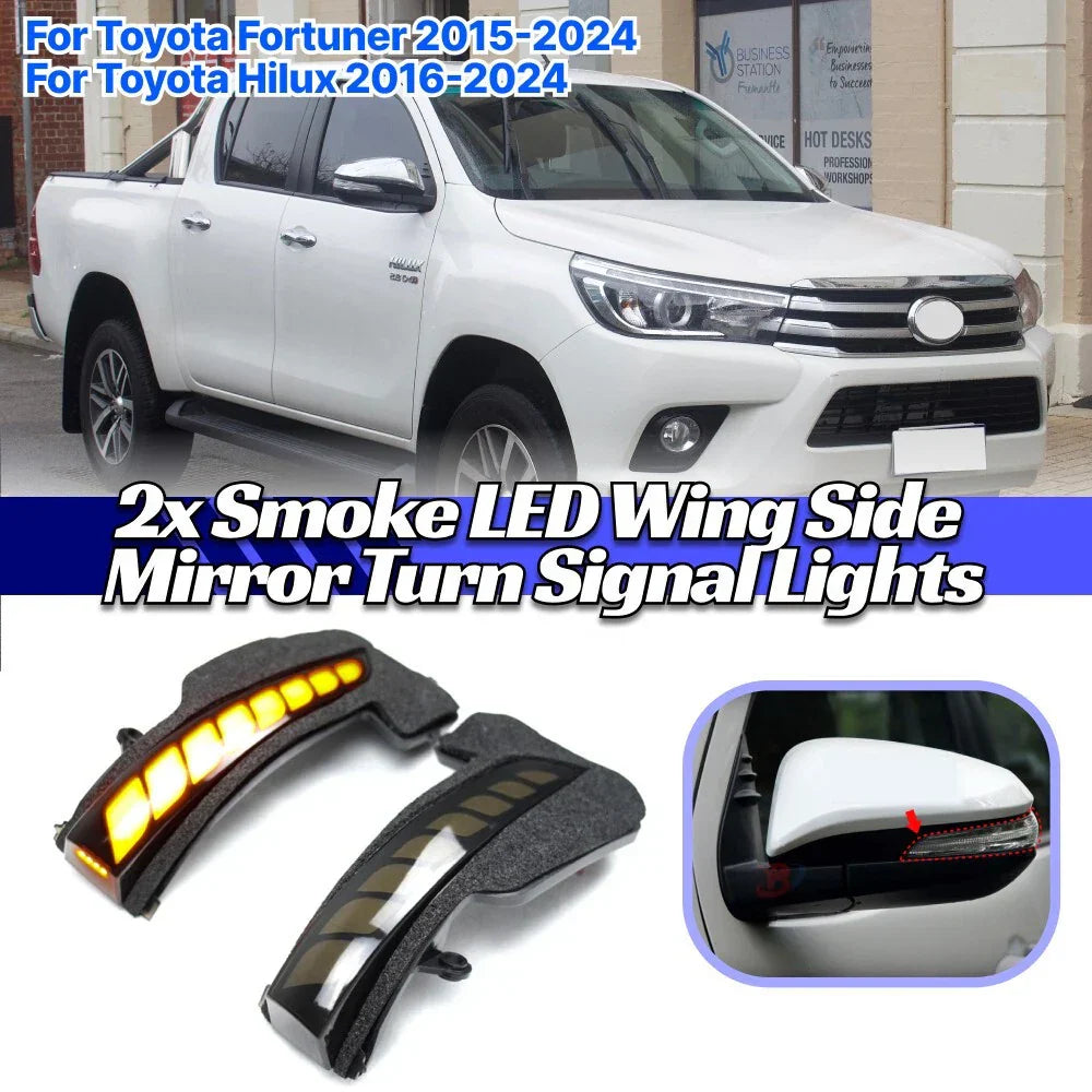 LED Side Mirror Turn Signal Light  for Toyota Hilux Fortuner (2016–2024)