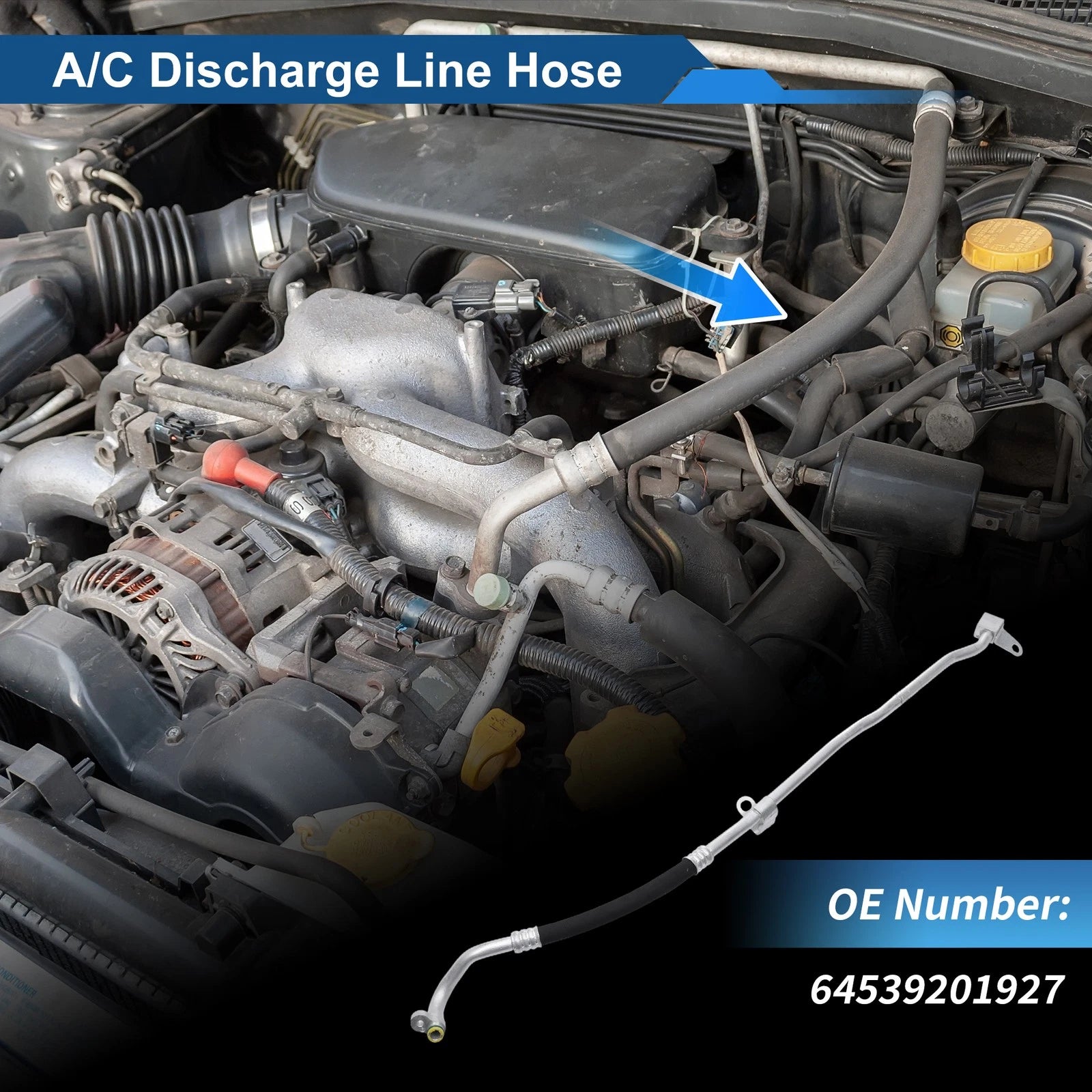 A/C Refrigerant Liquid Hose for BMW 528i (2012–2016) No. 64539201927