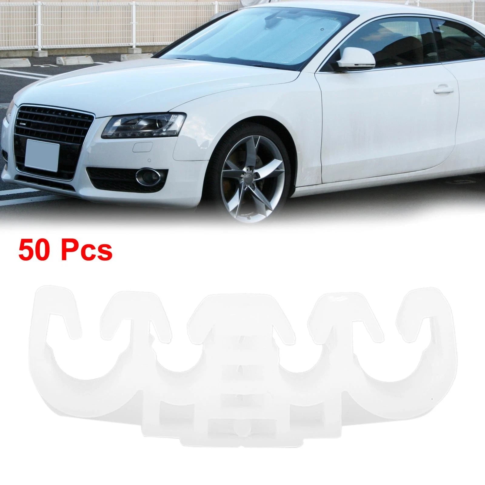 50pcs 4 Way Petrol Line Hose Retaining Clip for Volkswagen 