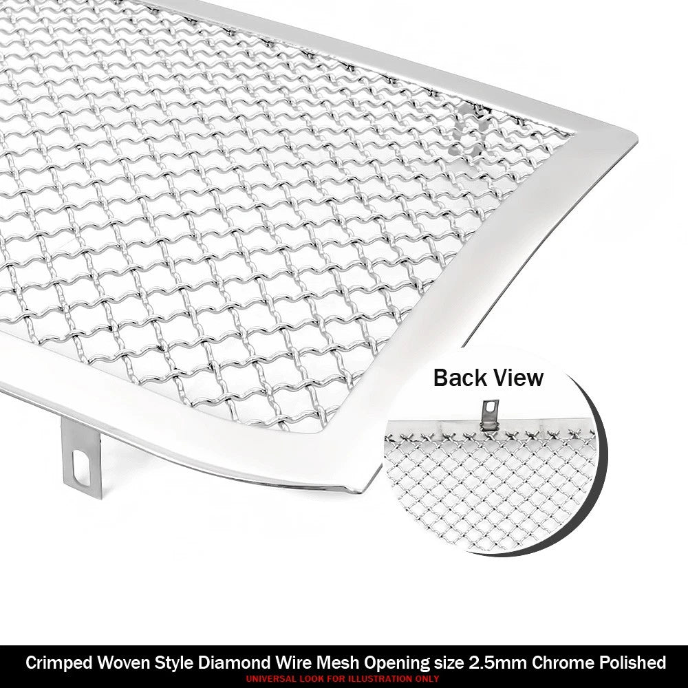 Stainless Steel Chrome Wire Mesh Grille Insert for Ram Rebel 1500 (2015-2018)