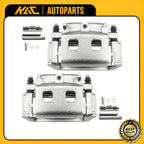 2x Front Brake Caliper w/ Bracket for Dodge Durango (2004–2006) & Ram 1500 (2004–2006)