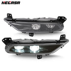 Set of 2 Front Fog Lights Black LED for Chrysler 300 (2015–2024)