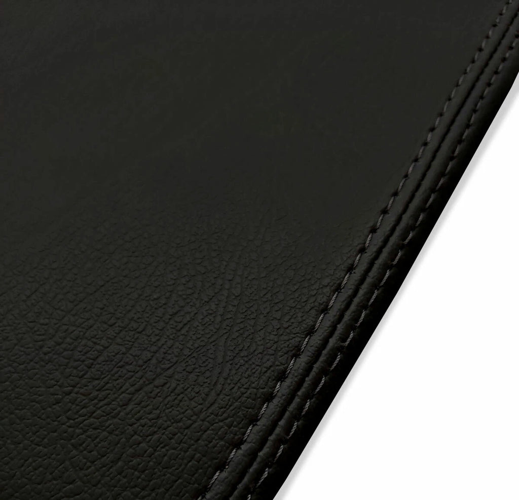 Sunvisors Cover Skin for Ford Mustang (1987–1993) Black PVC Leather