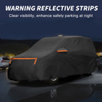 Waterproof Car Cover for Toyota Vitz (2005–2018) - Aluminum Film, Zipper