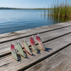 5 Piece Luminous Fishing Lure Set with Metal Hooks (Various Fish)