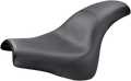 SADDLEMEN Profiler Basket-weave Seat for Motorcycle (Black) 818-28-147