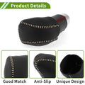 Car Gear Shift Knob Cover for Lexus RX350 2023-2024 Black Beige Faux Leather