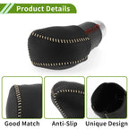 Car Gear Shift Knob Cover for Lexus RX350 2023-2024 Black Beige Faux Leather