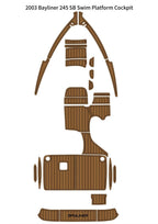 EVA Foam Teak Deck Floor Pad Mat for Bayliner 245 SB (2003)