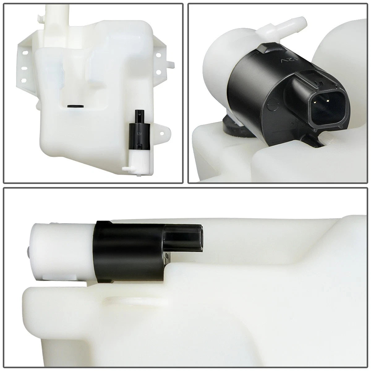 Windshield Washer Fluid Reservoir Tank Bottle w/ Pump for Chrysler Sebring (2001–2004)