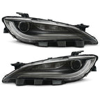 Halogen Headlight Set for Chrysler 200 (2015–2017) w/LED DRL, Chrome