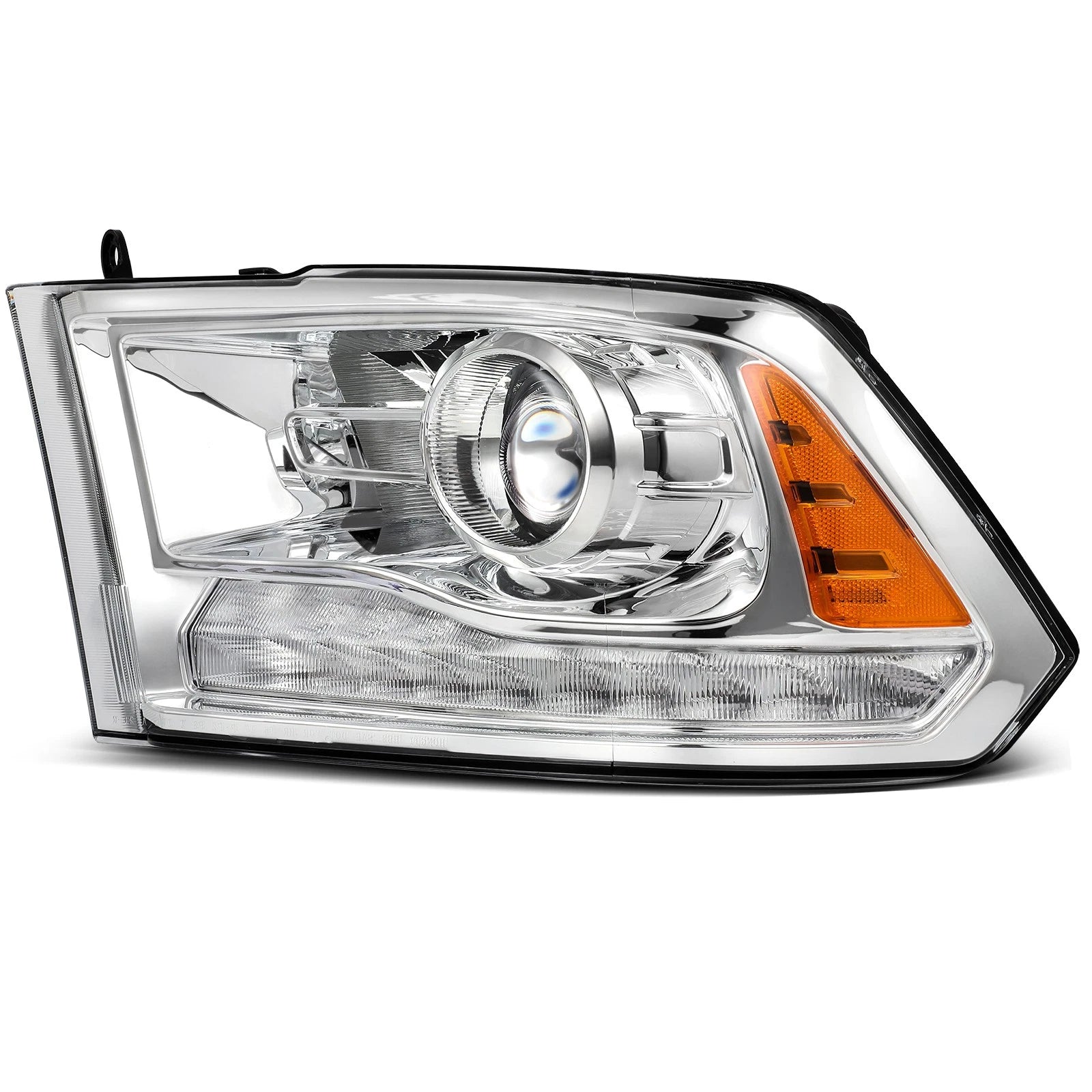 Left Headlight Assembly for Ram 1500 2500 3500 (2016–2018) Chrome Housing