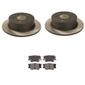Advics 281mm Rear Solid Rotor & Ceramic Disc Brake Pad Kit for Avalon Camry (2013–2020)