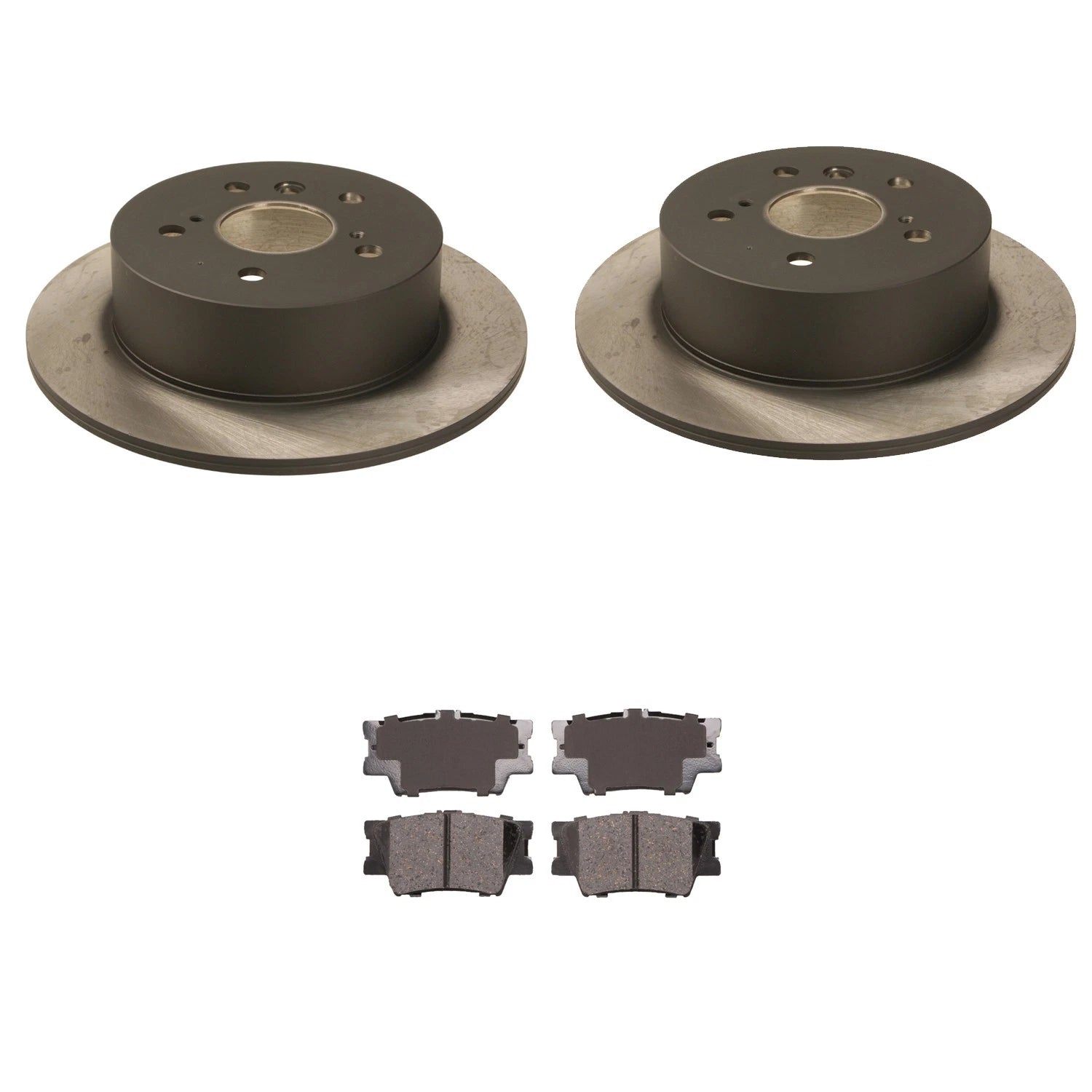 Advics 281mm Rear Solid Rotor & Ceramic Disc Brake Pad Kit for Avalon Camry (2013–2020)