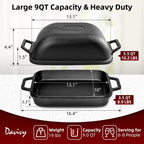 9 Quart Non-stick Cast Iron Dutch Oven for Sourdough Bread (2023)