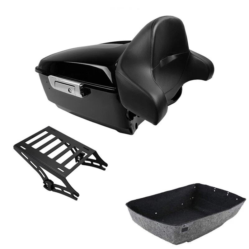 Trunk Backrest Pad Mount Rack for Harley Touring FLHX FLTRX (2014–2026)