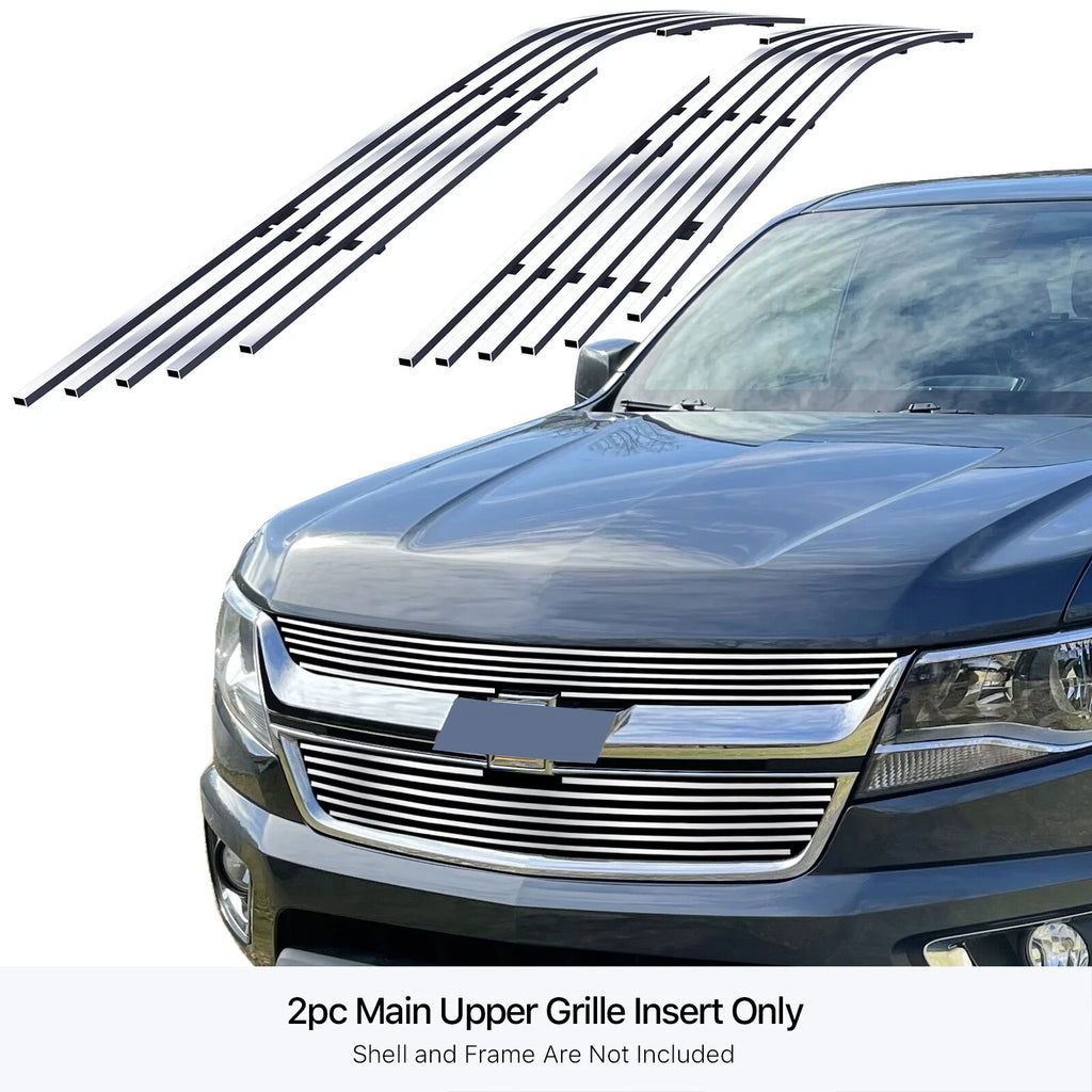 Upper Stainless Chrome Billet Grille Insert for Chevy Colorado (2015-2020)