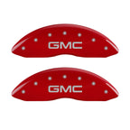 Red Front and Rear Caliper Covers for 2007-2010 GMC Sierra 2500HD MGP